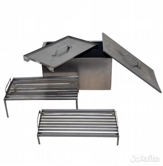 Коптильня двухъярусная с поддоном