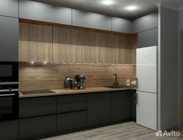 Кухонный гарнитур в современном стиле на заказ
