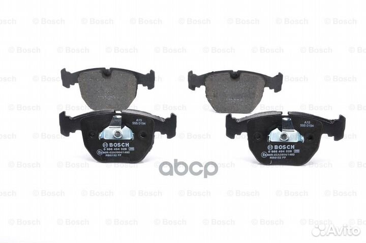 Колодки тормозные дисковые перед 0986494028 Bosch