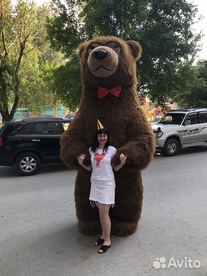 Поздравления, ростовые куклы, три мишки