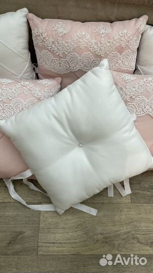 Бортики в кроватку для девочки