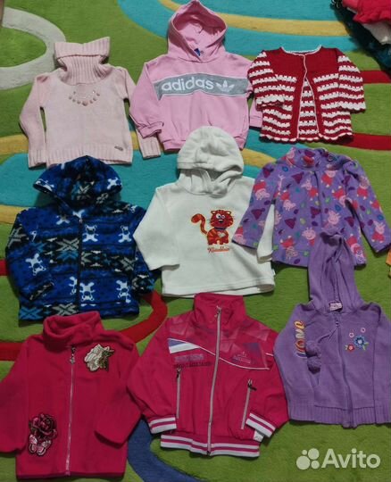 Вещи все сезоны на девочку 86см платья кофты джинс