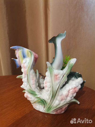 Статуэтка фарфор рыбки дельфин