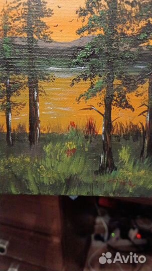 Картина акрилом на холсте