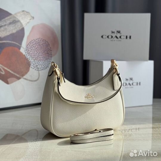 Сумка женская натуральная кожа coach