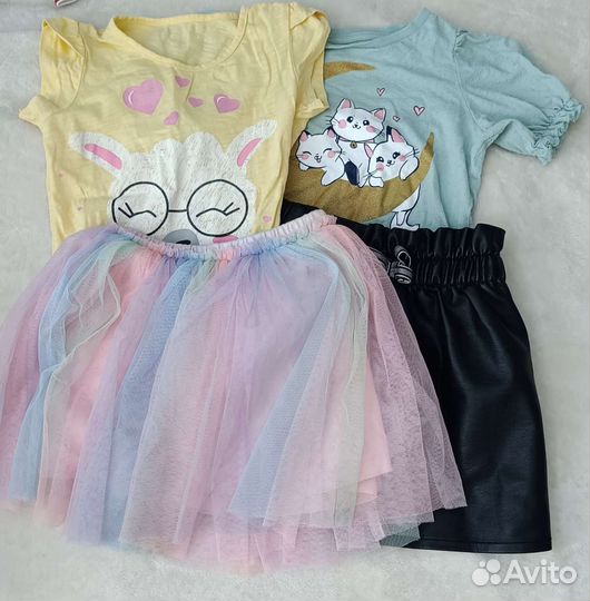 Вещи пакетом для девочки на 110-116