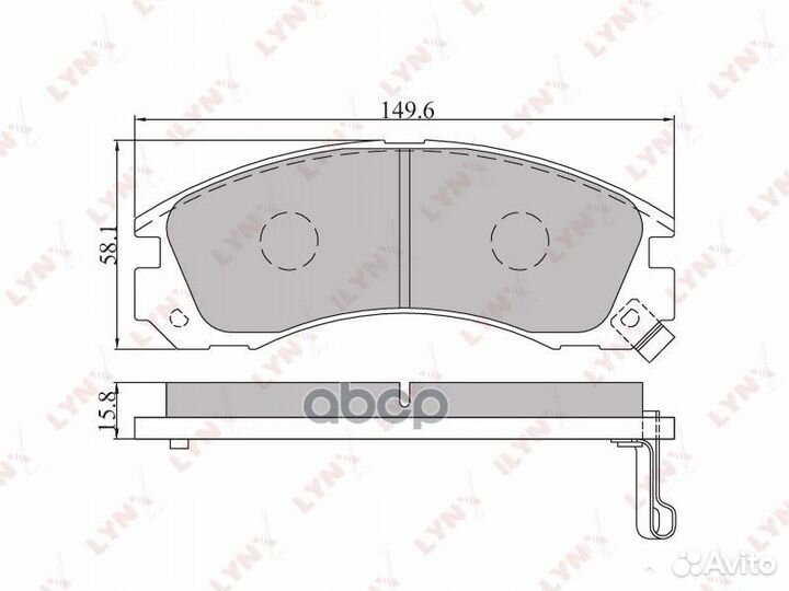 Колодки тормозные дисковые перед BD5501 LYN