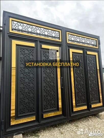 Ворота в Каспийске для частного дома на заказ