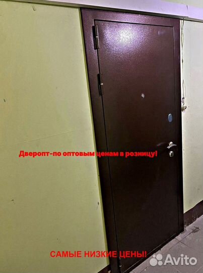 Толстая дверь входная с зеркалом с бесплатной уста