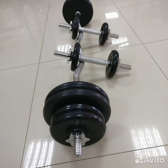 Набор штанги и гантелей