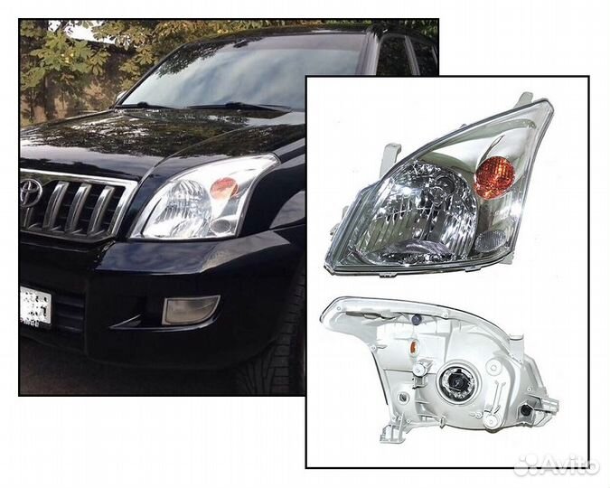 Фара Toyota Land Cruiser Prado 120 2002-2009
