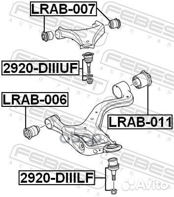 Сайлентблок / land rover 3/discovery 3 2005-200