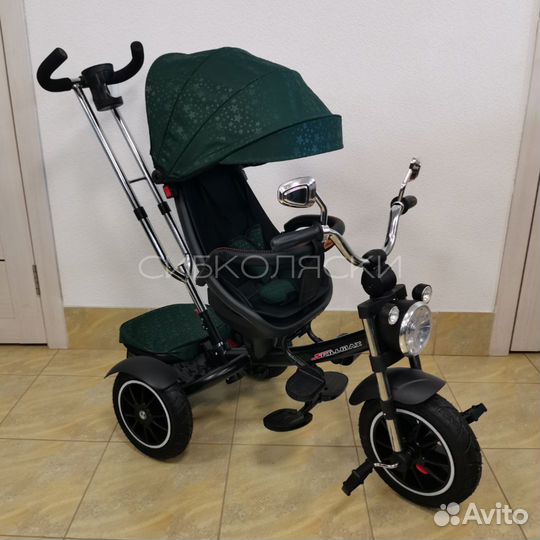 Велосипед трехколесный skillmax 5199 зелёный