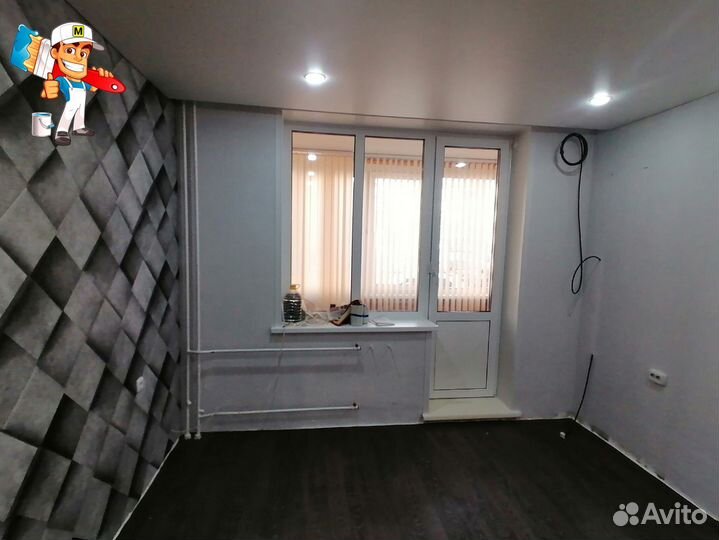 Поклейка обоев, шпаклевка стен