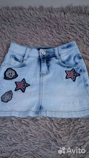 Джинсовая юбка для девочки