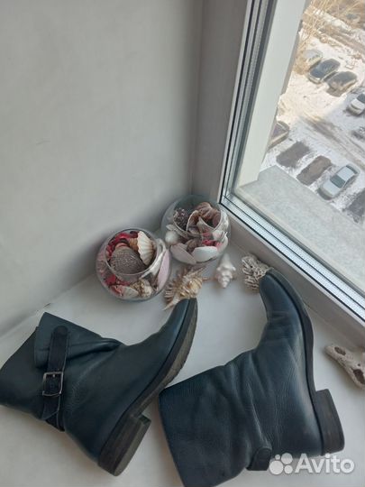 Ботинки женские весна/осень кожа 37