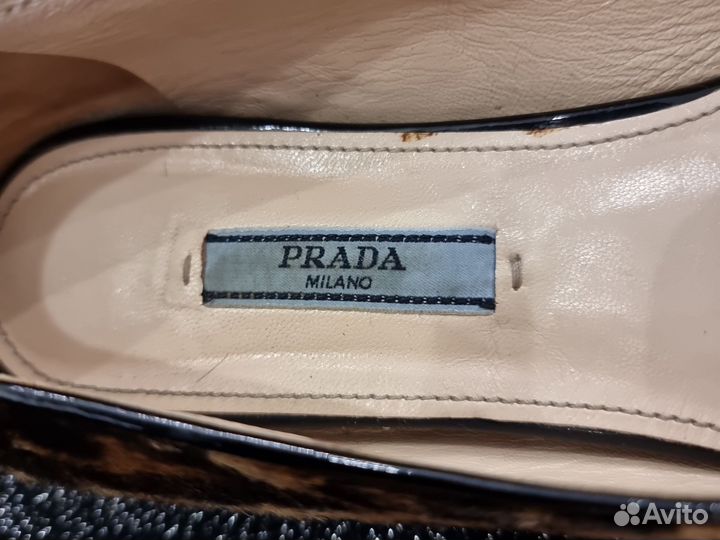 Балетки, лоферы Prada Италия оригинал