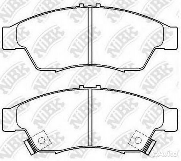 Колодки тормозные дисковые suzuki liana 02 PN9804