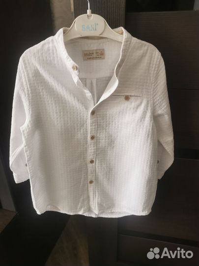 Рубашка zara для мальчика 122