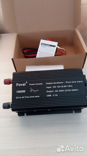 Инвертор 1500 вт Чистый синус 12-220 V