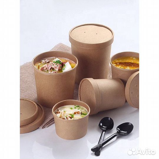 Бумажный контейнер Крафт