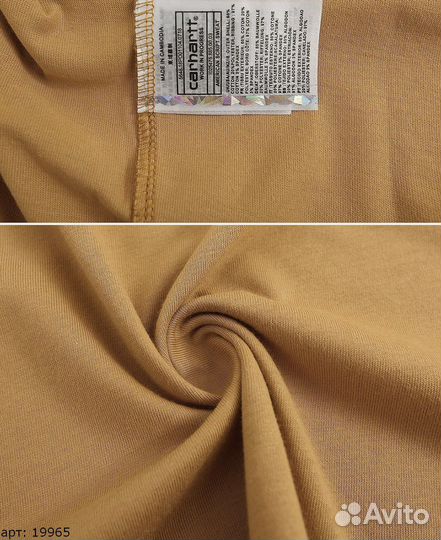 Футболка Carhartt pocket горчичная