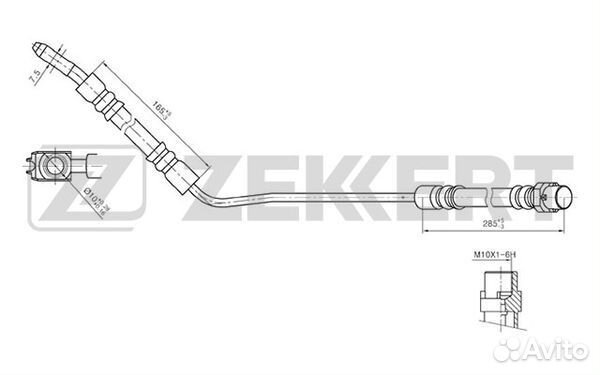 Шланг тормозной задний правый BMW X5 (E53) 00