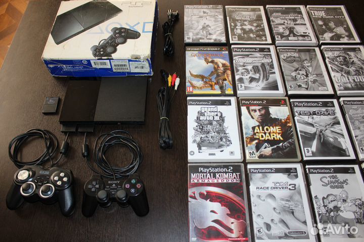 PlayStation 2 PS2 slim 90008 (чипованная)