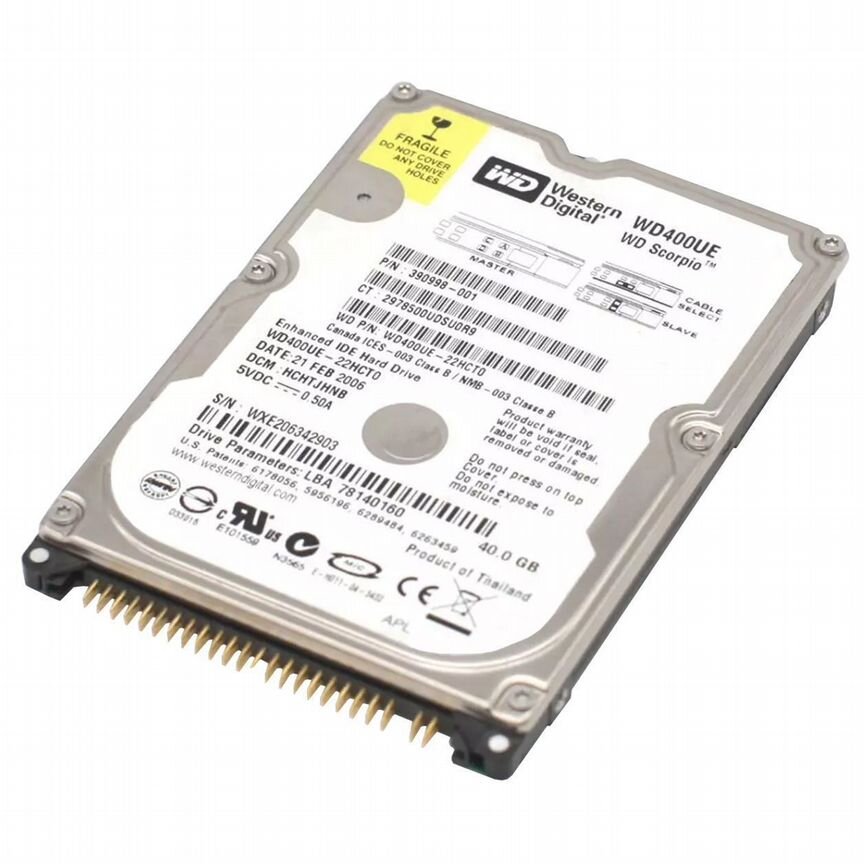 [WD400UE] Жесткий Диск Western Digital 40gb Ide 2,5" Wd400ue