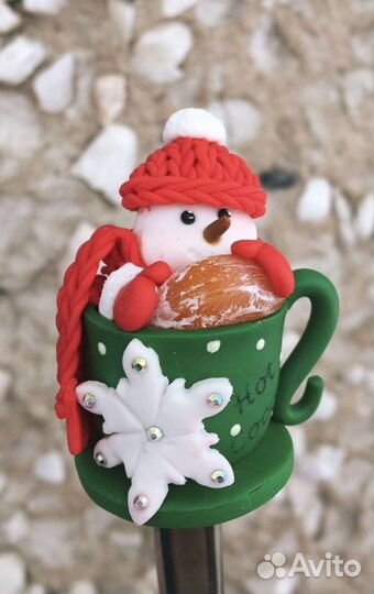 Ложки с декором из полимерной глины