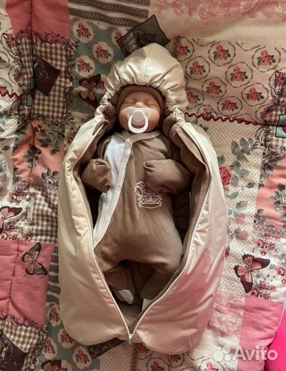 Новая кукла реборн LouLou 50 см сплюшка младенец