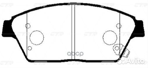Колодки chevrolet Cruze ckkd26 CTR