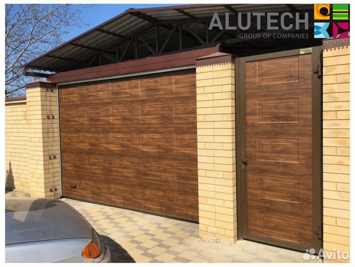 Секционные ворота alutech