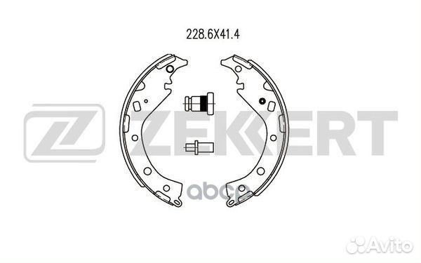 Колодки торм. бараб. задн. Toyota Rav 4 (A20) 0