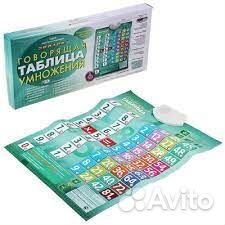 Плакаты говорящие английский, таблица умножения