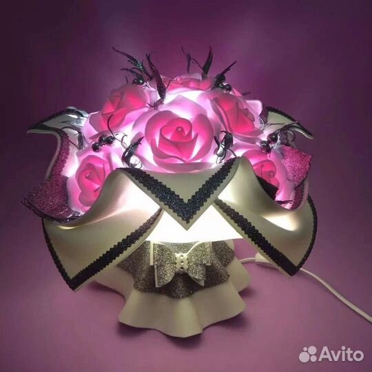 Букет роз- светильник