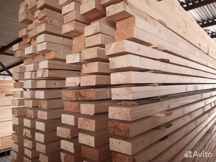 Доска строганная 40х100х6000 ель Сухой