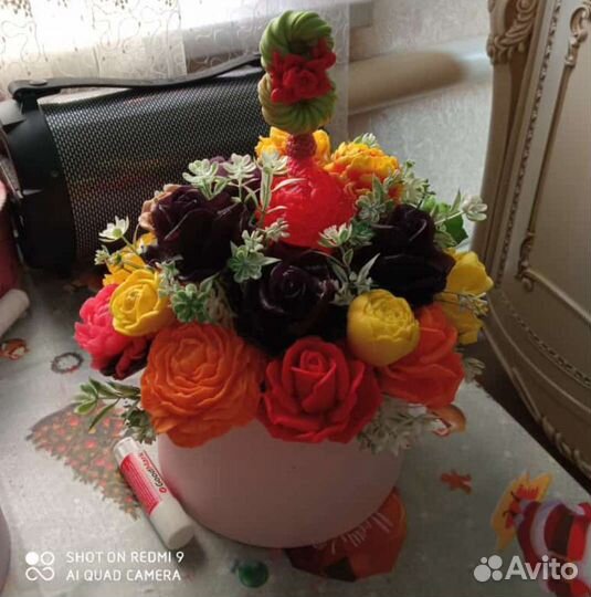 Букет цветов из мыла
