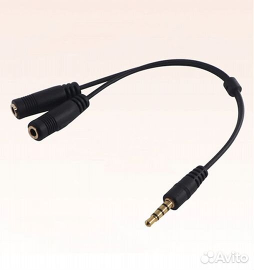 Разветвитель jack 3.5 мм на наушники и микрофон
