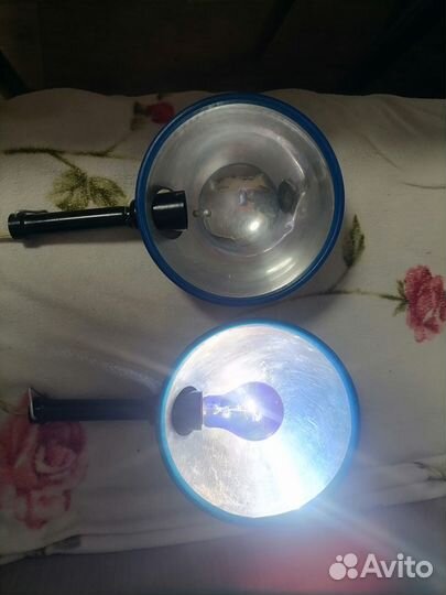 Синяя лампа для прогревания