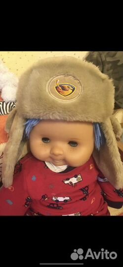 Зимняя, меховая, хоккейная ушанка NHL