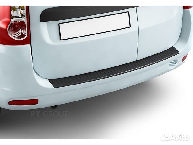 LADA Largus 2012- Накладка на задний бампер (ABS)