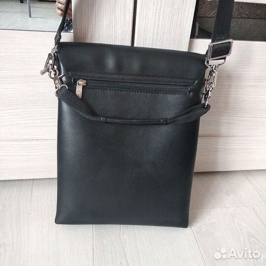 Мужская кожаная сумка через плечо