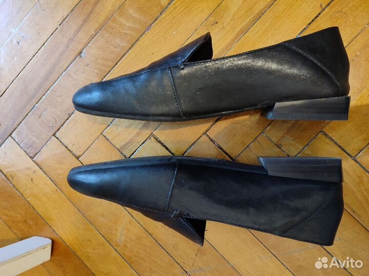 Туфли лоферы натуральная кожа женские р 35-36