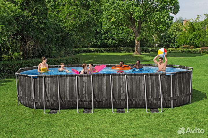 Каркасный бассейн Bestway 732*366*132 см овальный
