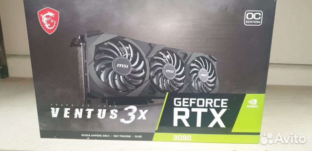 Видеокарты RTX 3090 MSI ventus 3X OC купить в Москве | Электроника | Авито