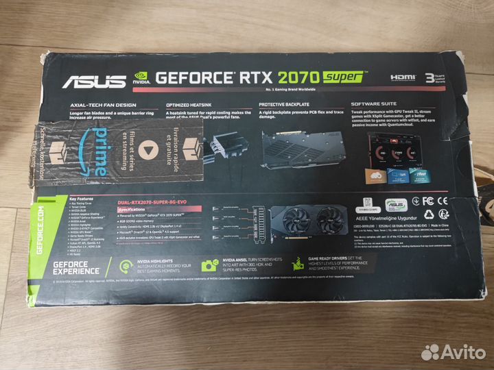 Видеокарта asus rtx 2070 super auto extreme