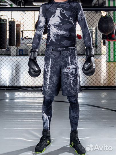 Рашгард для мма и единоборств Grizzly взрослый