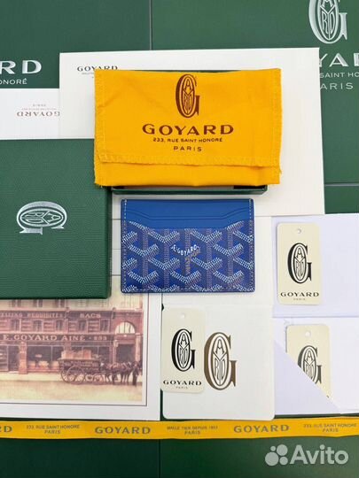 Картхолдер Goyard цвет синий