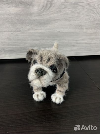 Вязаный пёсик - барбосик